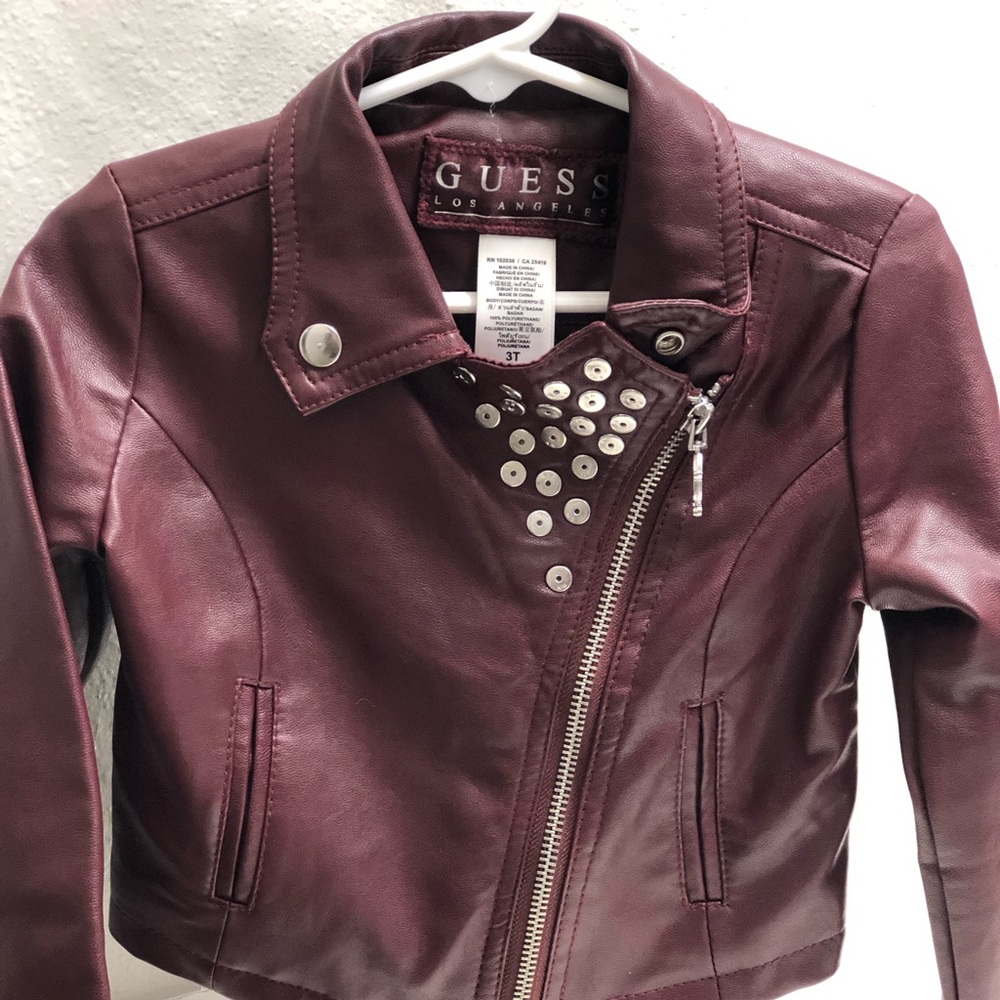 GUESS kids leather jacket